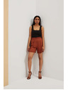 Moodo Кафяви дамски къси панталони Moodo