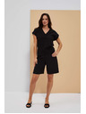Moodo Черни дамски къси панталони Moodo