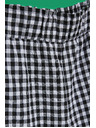 Moodo Бели и черни дамски карирани къси панталони Moodo