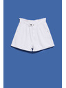 Moodo Бели дамски къси панталони Moodo