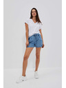 Moodo Сини дамски къси панталони от деним Moodo