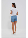 Moodo Сини дамски къси панталони от деним Moodo