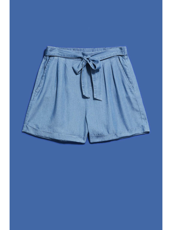 Moodo Сини дамски къси панталони от деним Moodo