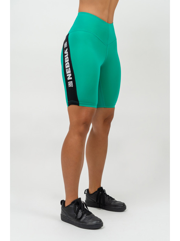 Nebbia Къси панталони за колоездене с висока талия ICONIC 238 XS,зелен