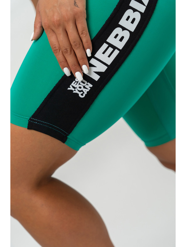 Nebbia Къси панталони за колоездене с висока талия ICONIC 238 XS,зелен