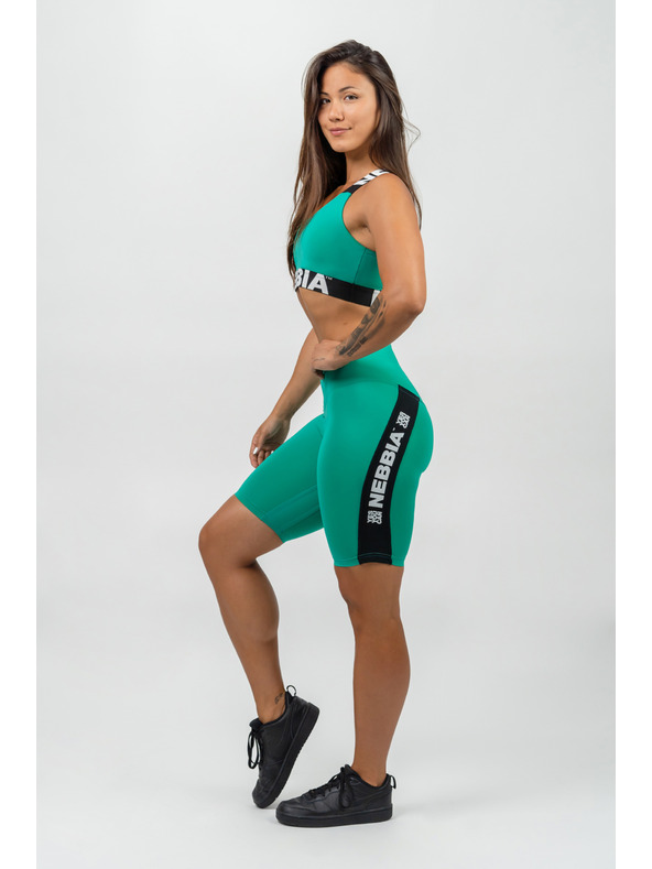 Nebbia Къси панталони за колоездене с висока талия ICONIC 238 XS,зелен