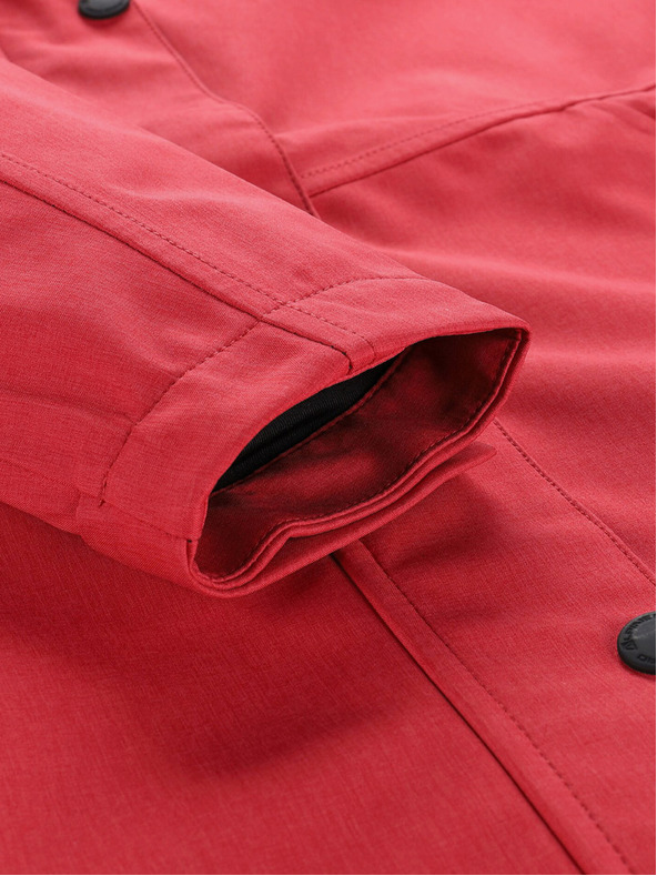 ALPINE PRO Червен дамски непромокаем шлифер с мембрана ptx Alpine Pro PERFETA