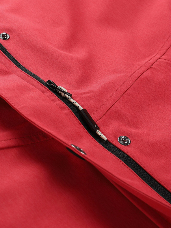 ALPINE PRO Червен дамски непромокаем шлифер с мембрана ptx Alpine Pro PERFETA