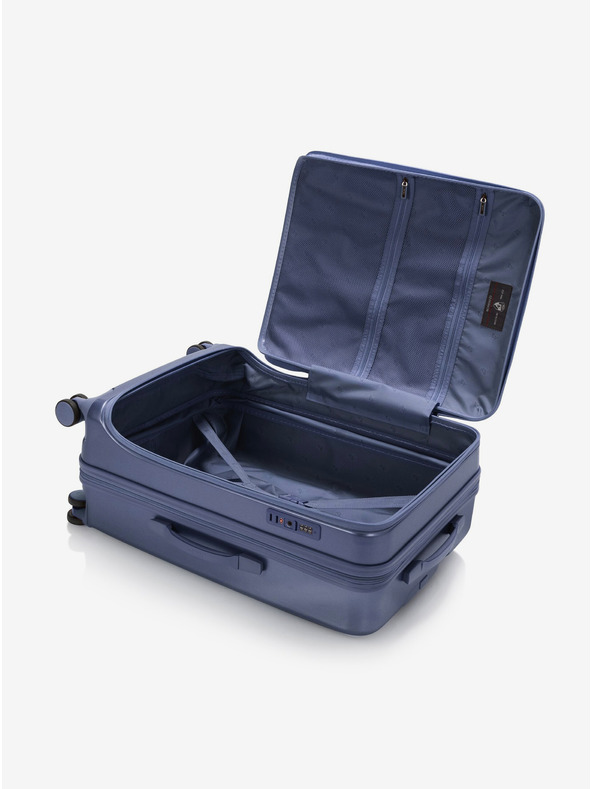 Heys Тъмносин пътнически куфар Heys EZ Fashion M Navy