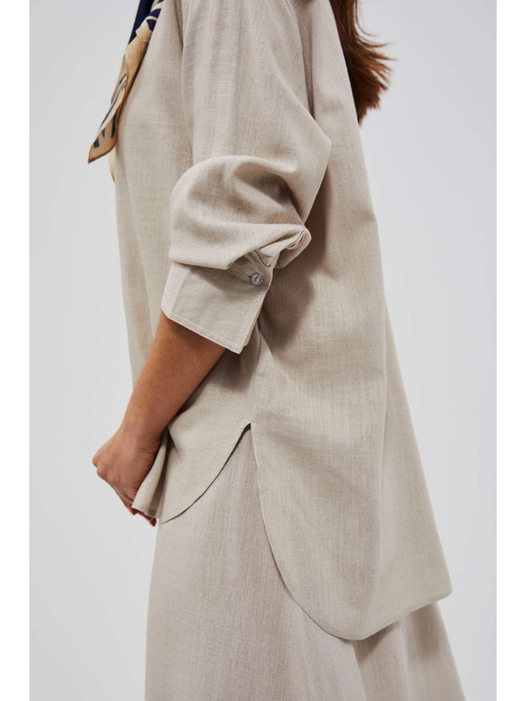 Moodo Дамска бежова риза Moodo