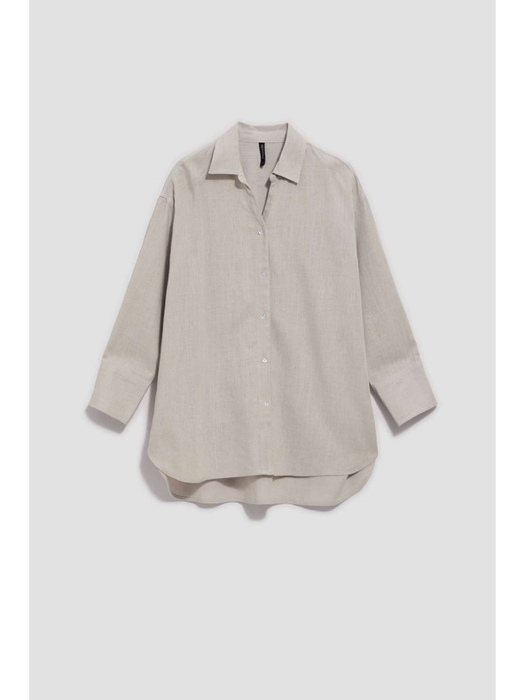 Moodo Дамска бежова риза Moodo