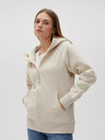 Moodo Бежов дамски суитшърт с качулка и цип Moodo