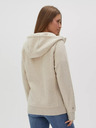 Moodo Бежов дамски суитшърт с качулка и цип Moodo