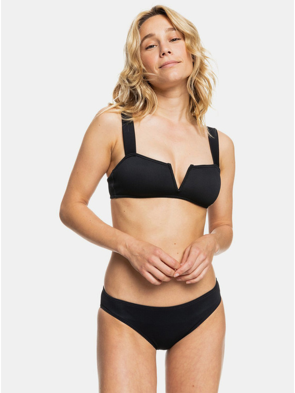 Roxy Черно-бели раирани двупартидни бански Roxy