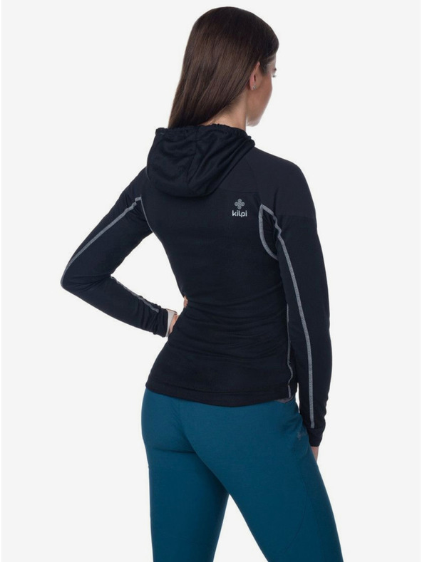 Kilpi Черен дамски функционален спортен суитшърт Kilpi MEMPHIS-W