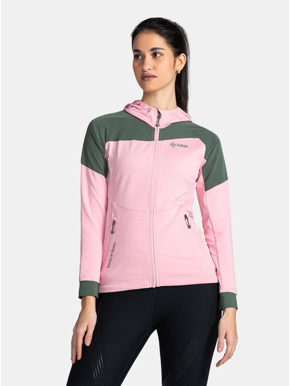 Kilpi Светлорозов дамски спортен еластичен суитчър Kilpi MEMPHIS-W