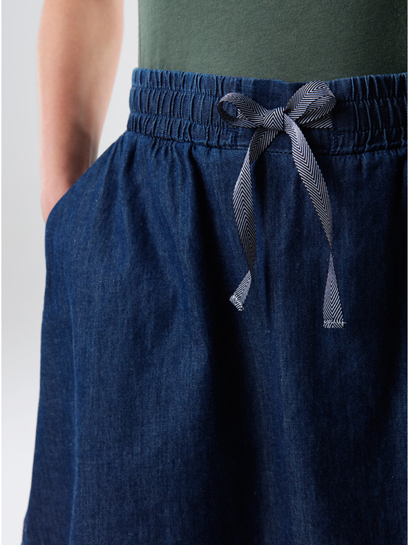 Loap Тъмносиня дамска пола с джобове LOAP