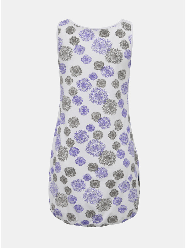 Loap Бял дамски дълъг цветен топ LOAP Adelka