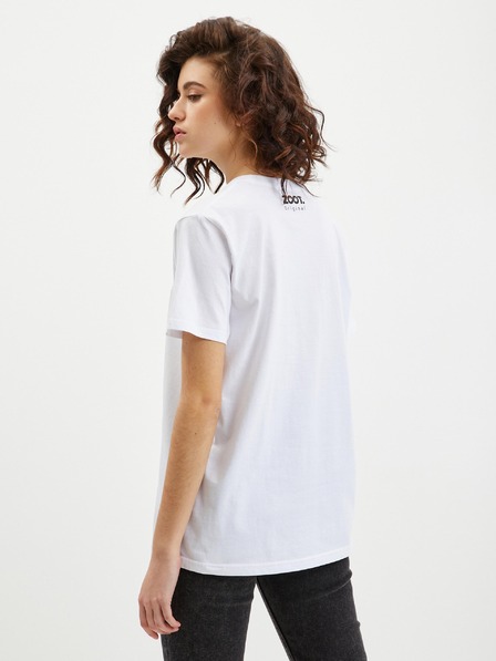 ZOOT.Original Бяла дамска тениска Zoot Original Fuck you very much