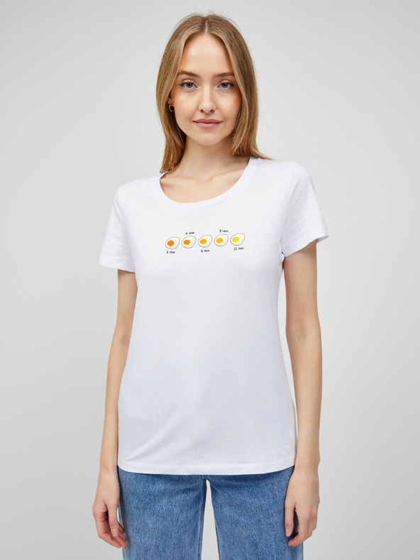 ZOOT.Original Бяла дамска тениска ZOOT.Original Egg time trial