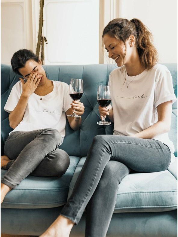 ZOOT.Original Бяла дамска тениска ZOOT Original Love