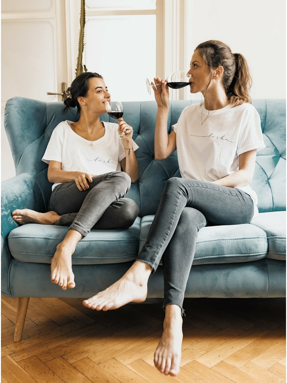 ZOOT.Original Бяла дамска тениска ZOOT Original Love