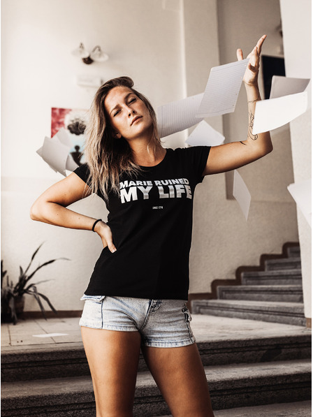 ZOOT.Original Черна унисекс тениска ZOOT Original Marie Terezie