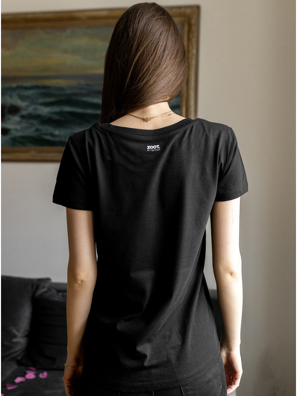 ZOOT.Original Черна дамска тениска ZOOT Original Love Vole