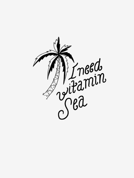 ZOOT.Original Бяла дамска тениска ZOOT.Original I need vitamin sea