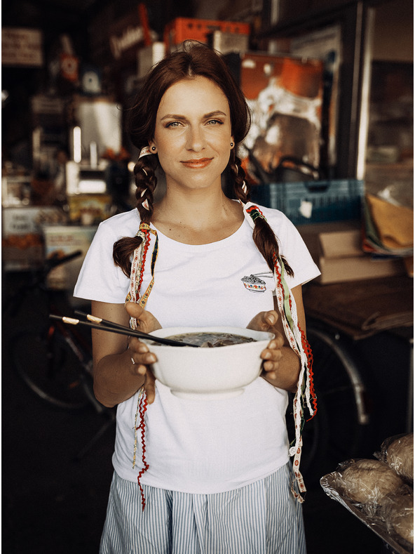 ZOOT.Original Бяла дамска тениска ZOOT Original Czech Phólklór