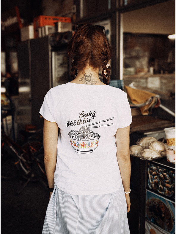 ZOOT.Original Бяла дамска тениска ZOOT Original Czech Phólklór