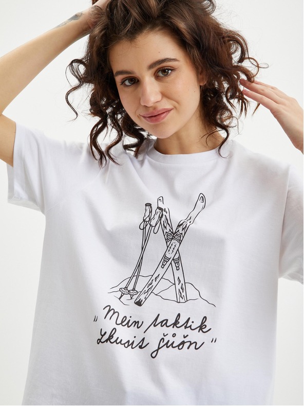 ZOOT.Original Бяла дамска тениска Zoot Original Mein Tactic