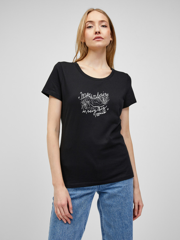 ZOOT.Original Черна дамска тениска Zoot Original Mountains