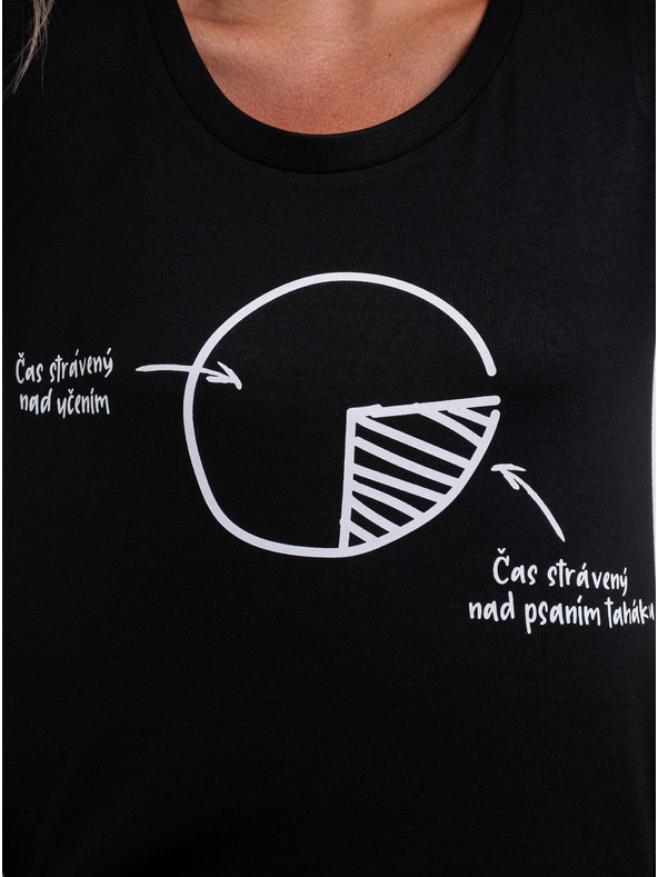 ZOOT.Original Черна дамска тениска ZOOT Original Няма време за губене