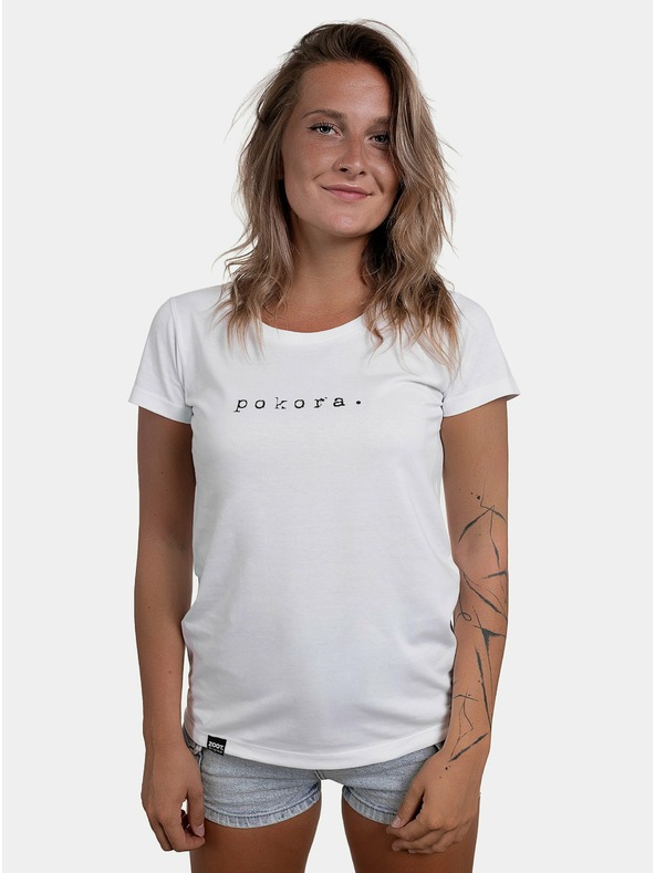 ZOOT.Original Бяла унисекс тениска ZOOT Original смирение.