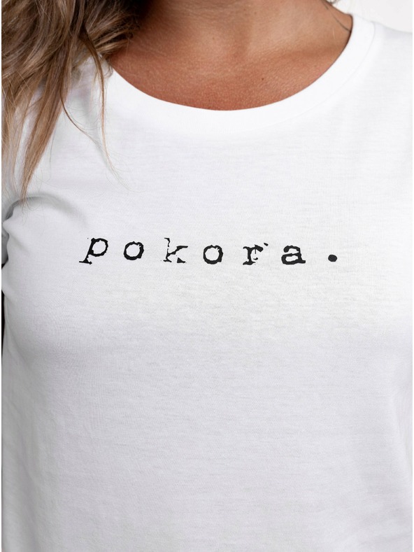 ZOOT.Original Бяла унисекс тениска ZOOT Original смирение.