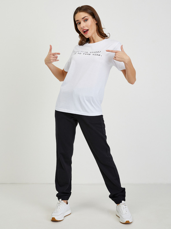 ZOOT.Original Бяла дамска тениска ZOOT Original I'm guilty