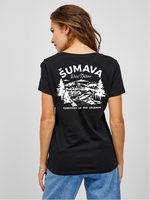 ZOOT.Original Черна дамска тениска ZOOT.Original Sumava