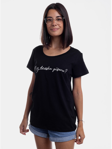 ZOOT.Original Черна дамска тениска ZOOT Original Пишем ли днес?