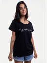 ZOOT.Original Черна дамска тениска ZOOT Original Пишем ли днес?