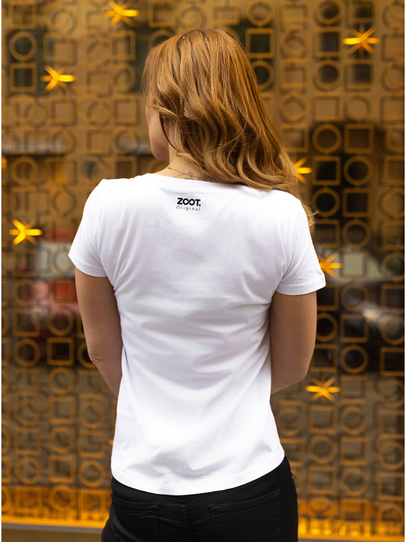 ZOOT.Original Бяла дамска тениска ZOOT Original Gold Digger