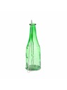 Casa de Engel Висящ стъклен свещник - зелен цвят - форма на бутилка, 0/24