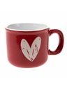 Casa de Engel Керамична чаша със сърце, червена, 90ml, 12/96
