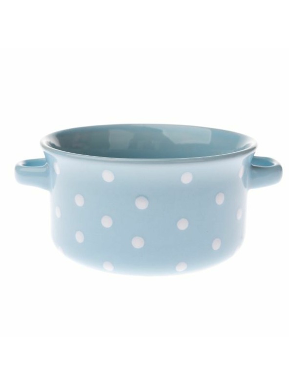 Casa de Engel Керамична купа - светлосиня с точки, 6/24