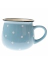 Casa de Engel Керамична чаша - светлосиня с точки, 770ml, 6/24