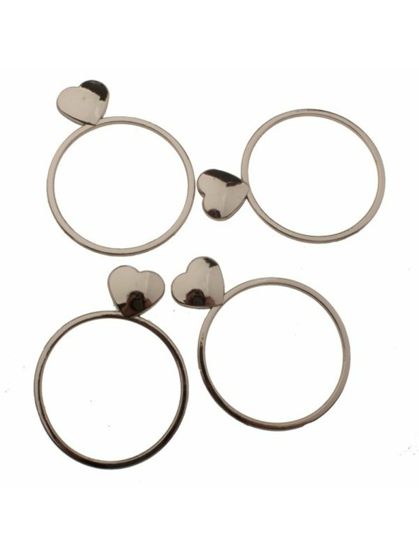 Casa de Engel Метални халки за салфетки - комплект 4бр, 12/72