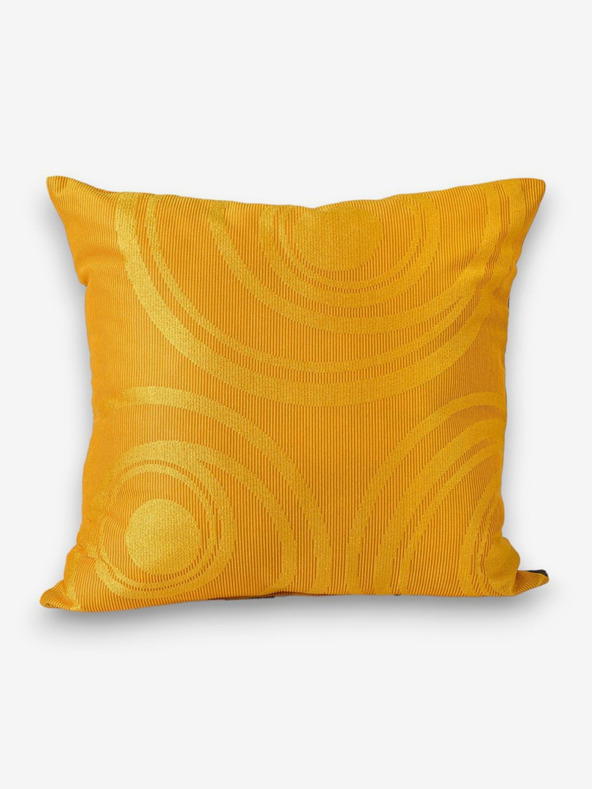 Kvalitex Жълта възглавница "Кръгове" 50x50cm Kvalitex