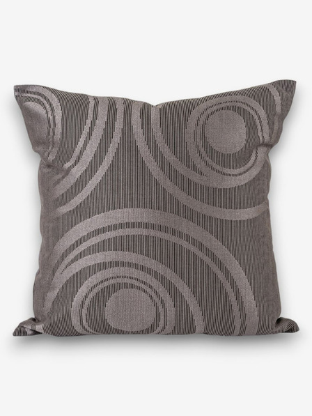 Kvalitex Сива възглавница "Кръгове" 50x50cm Kvalitex