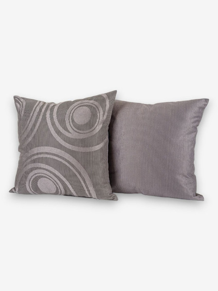 Kvalitex Сива възглавница "Кръгове" 50x50cm Kvalitex