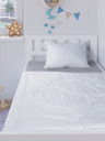 Kvalitex Покривало и възглавница за детско легло бяло Kvalitex